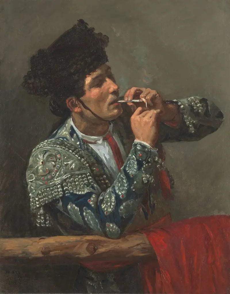 After the Bullfight, by Mary Cassatt, oil, 1873