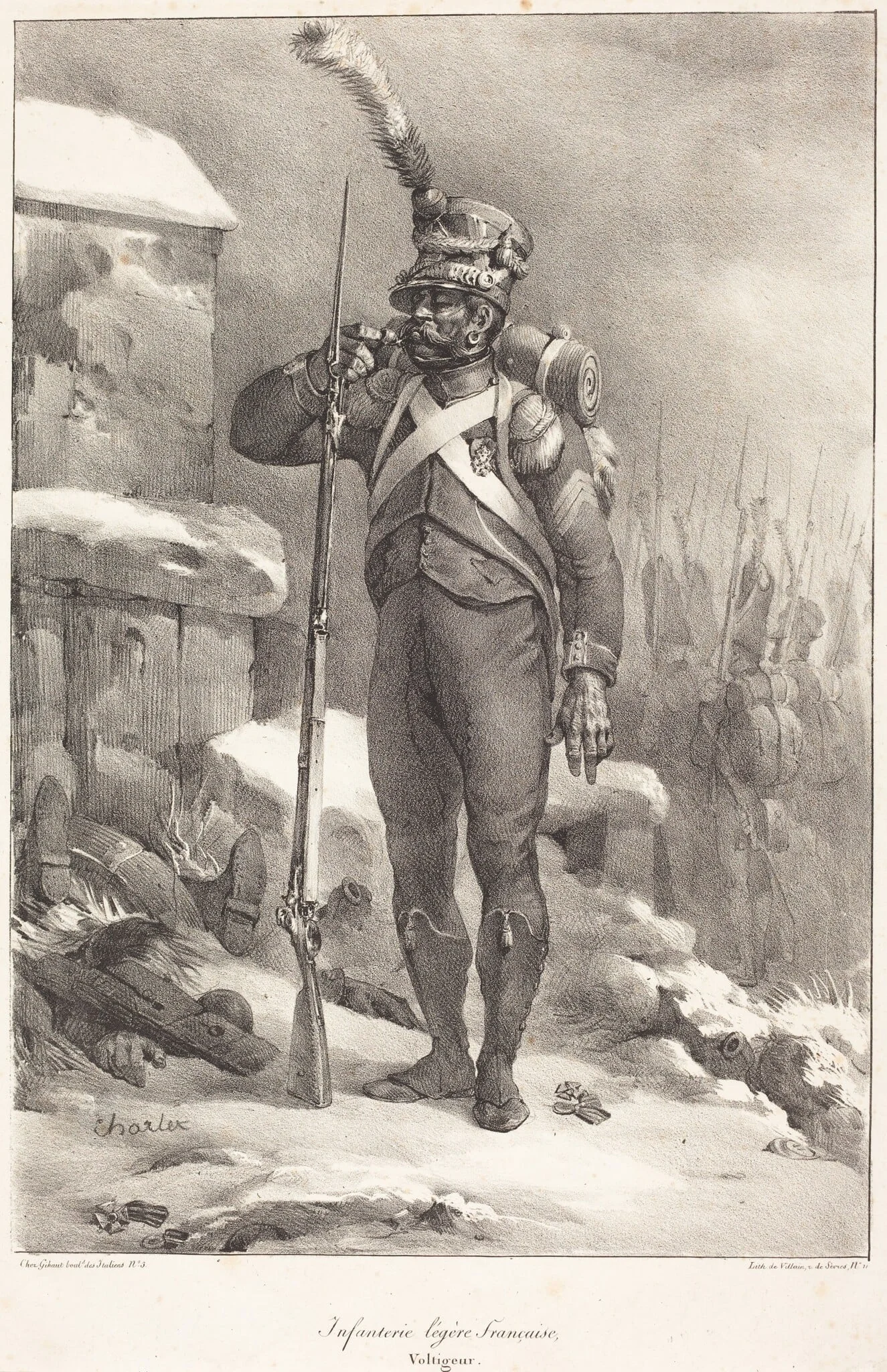 Infanterie legère française, Voltigeur, detail