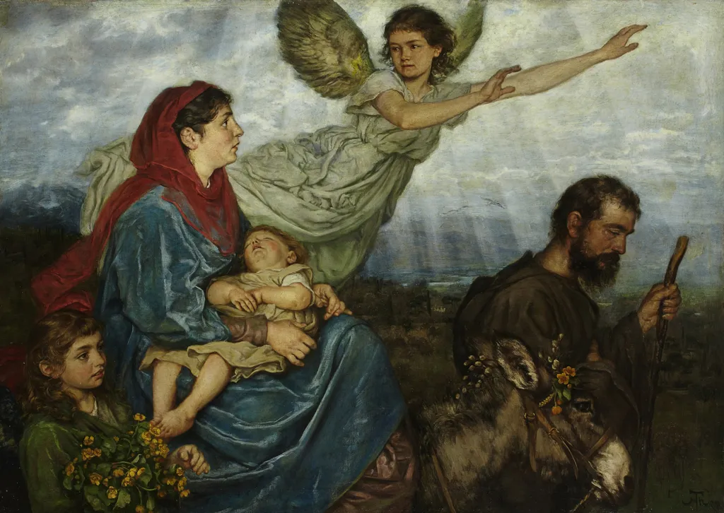 The Flight into Egypt, by Hans Thoma, oil, 1890