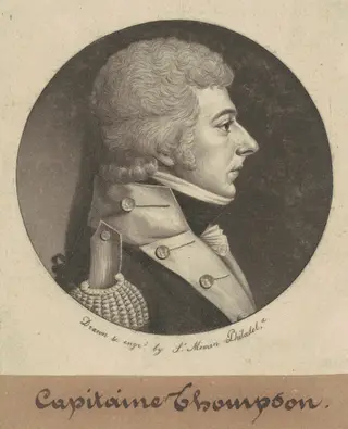 James Thompson, by Charles B. J. Févret de Saint-Mémin, ink, 1801