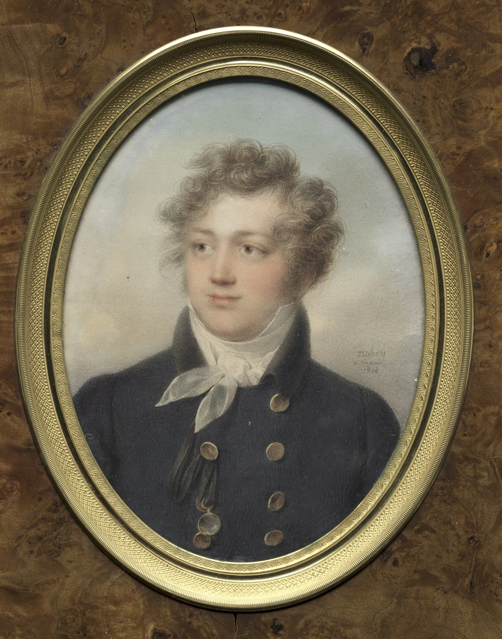 Portrait of a Man, possibly Alexander I, Emperor of Russia, detail