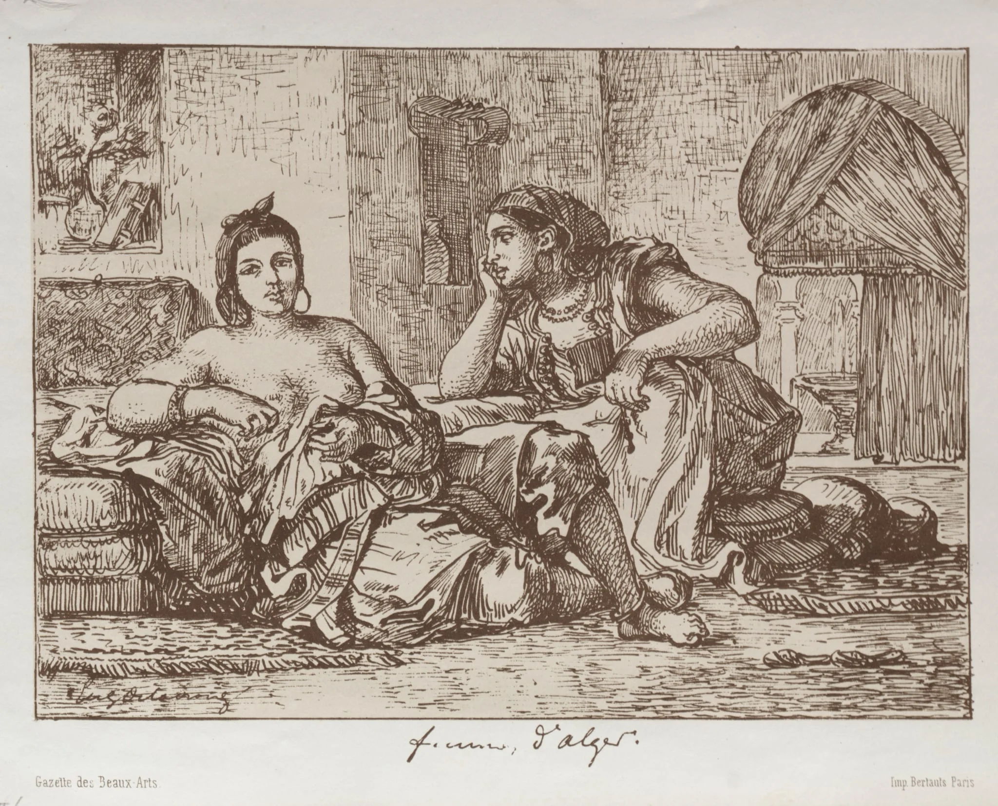 Women of Algiers, detail