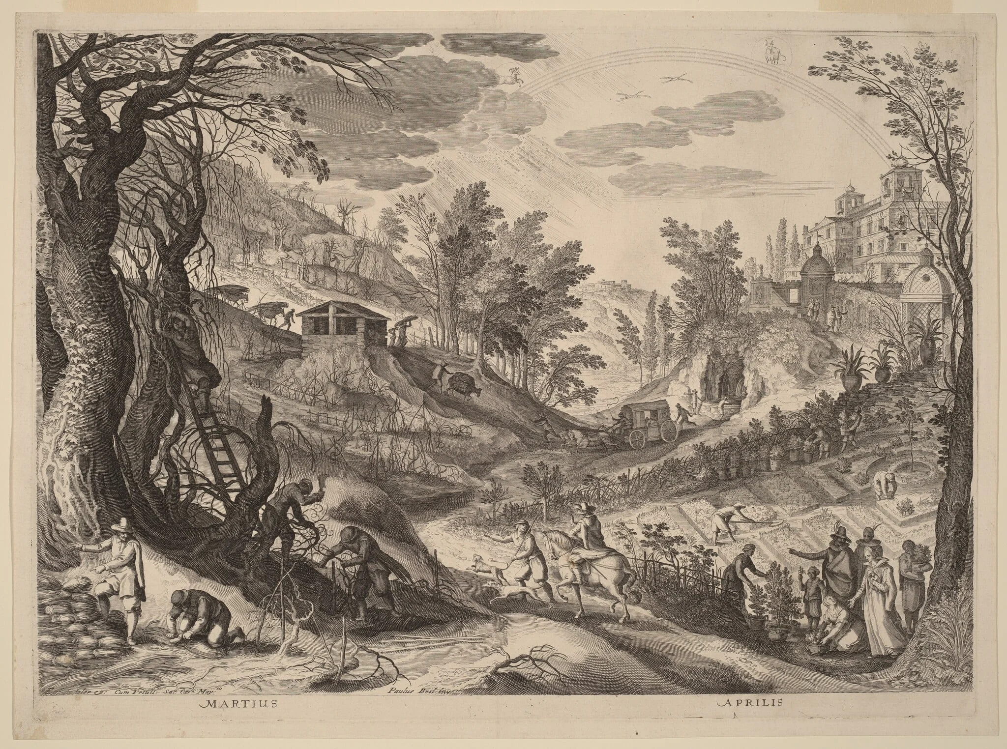 March and April, detail