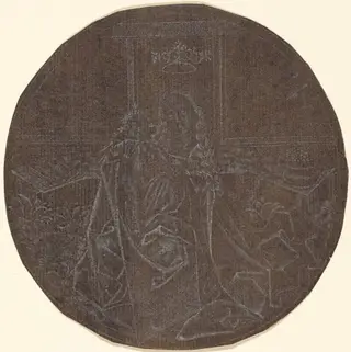 The Madonna and Child in a Garden, by Master E.S., ink, 1466