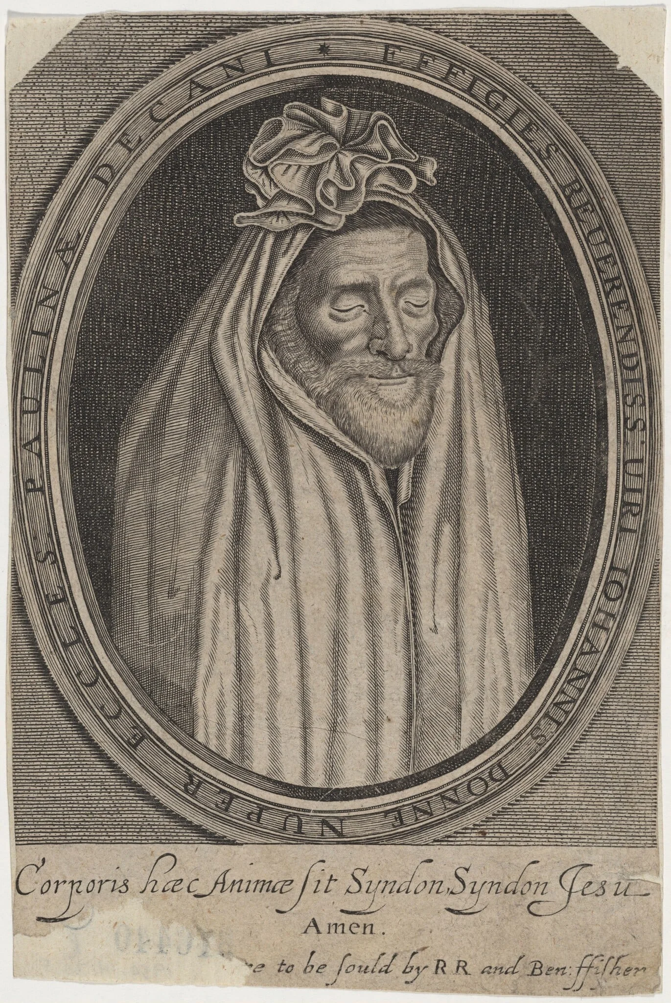 Dr. John Donne, Dean of Saint Paul's, Poet, detail