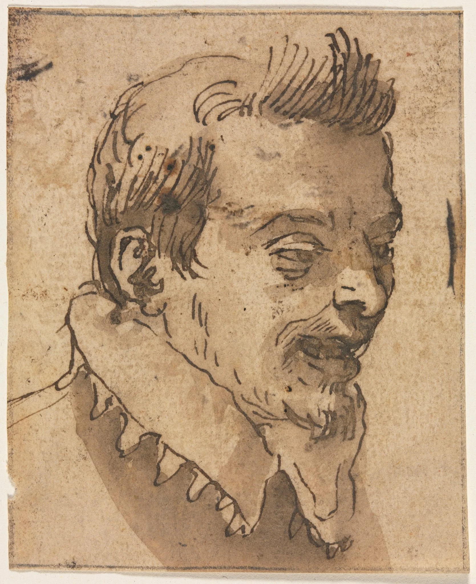 Head of a Man, detail