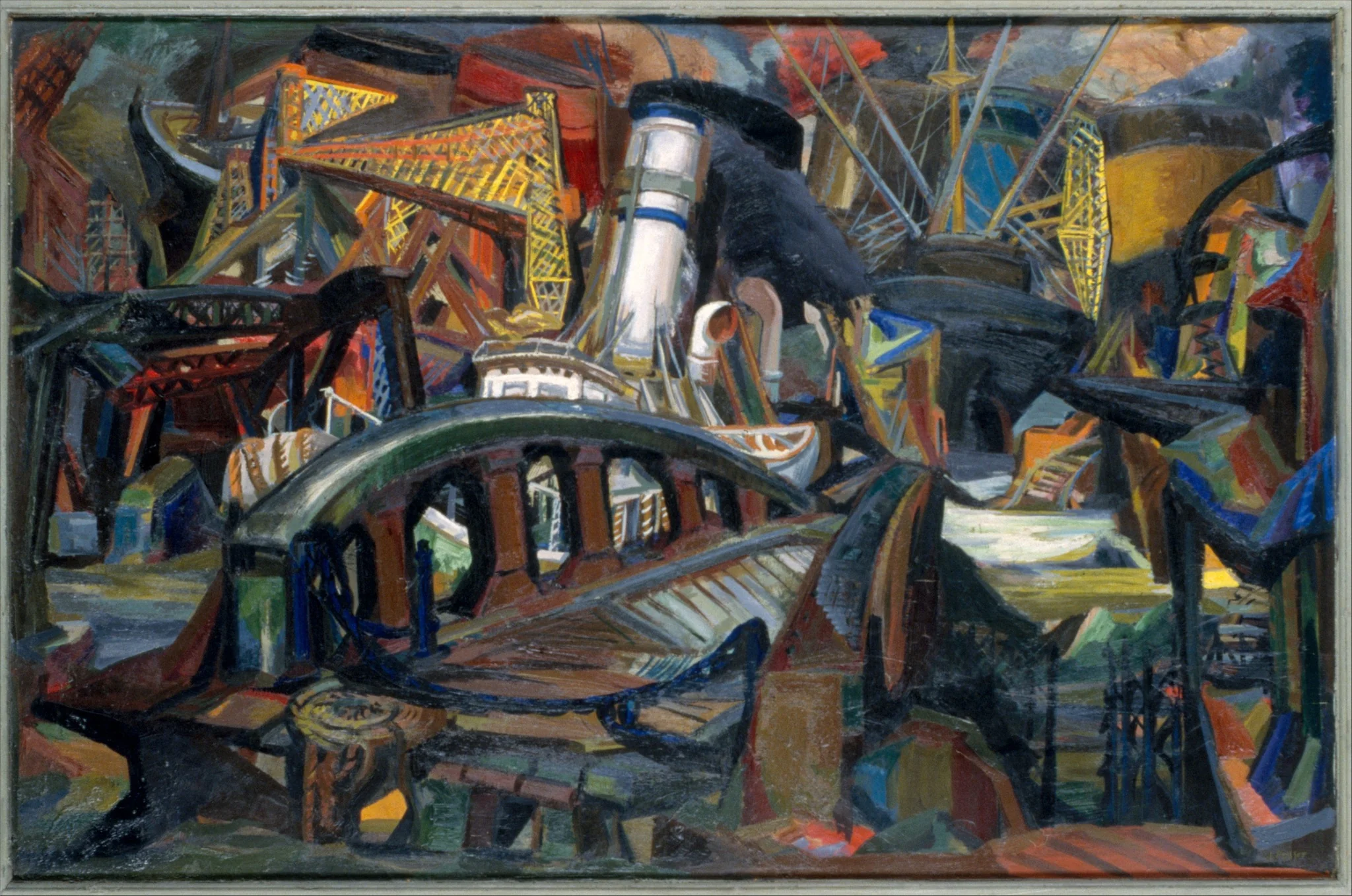 The Harbor, detail