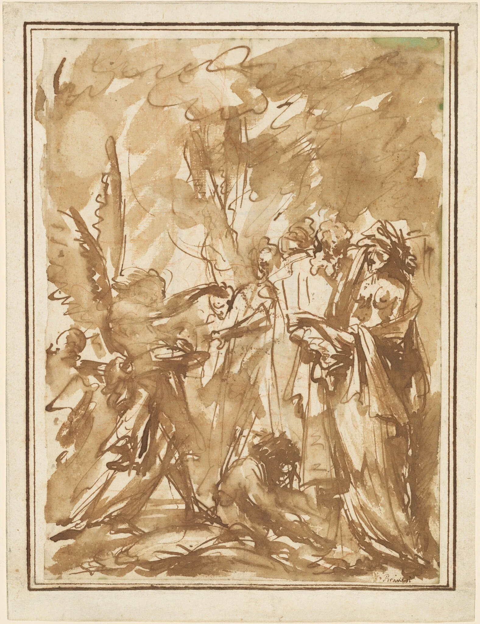 Scherzo with Antique Figures, detail