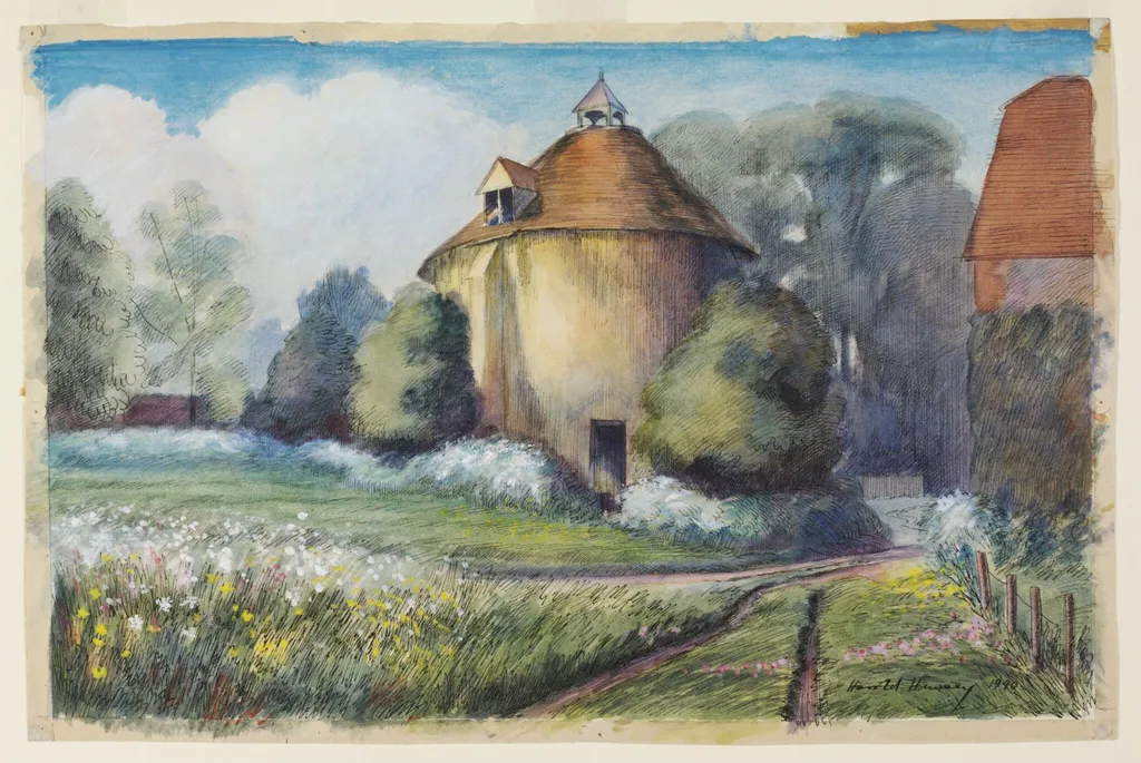 Dove House, Hurley, by Philip Hussey, watercolor