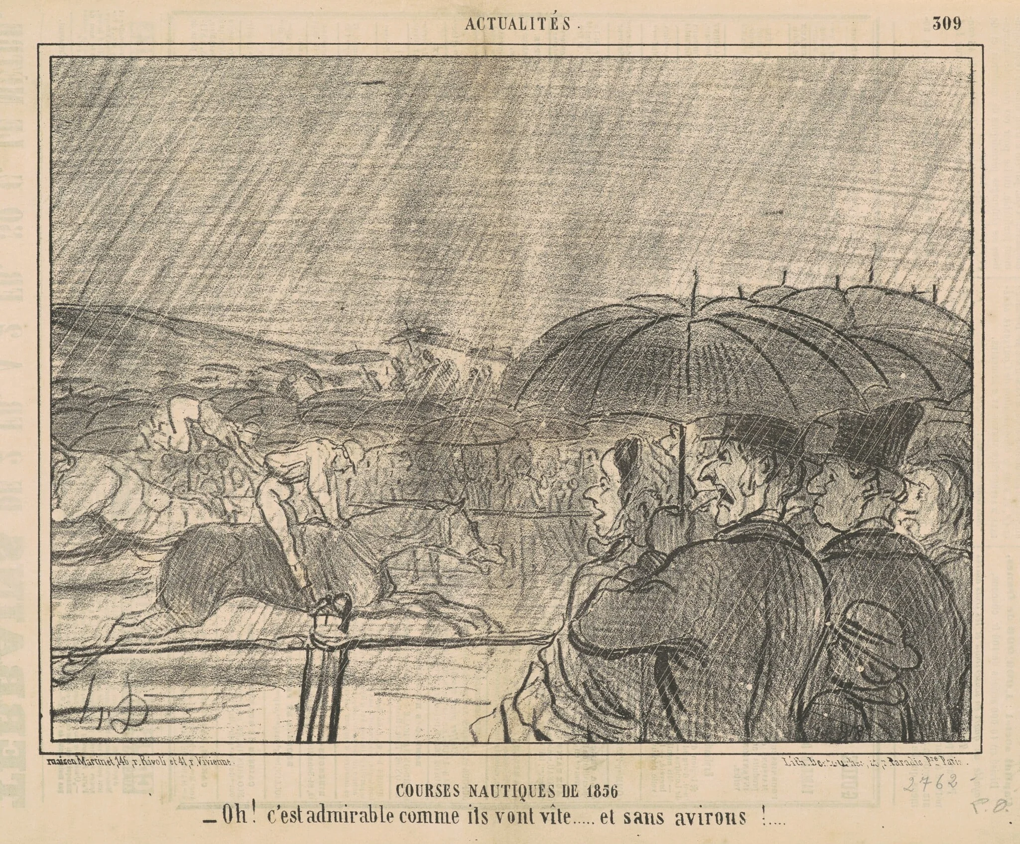 Courses nautiques de 1856, detail