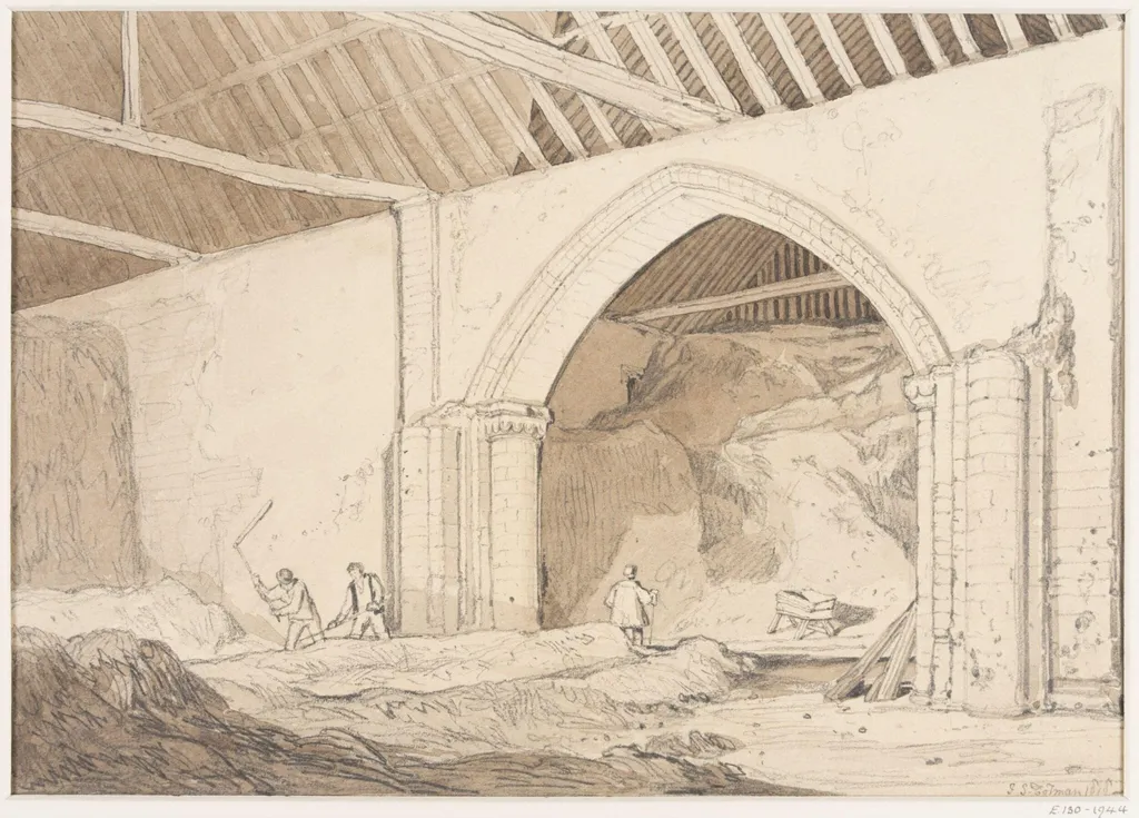 Barn at Thetford, Suffolk, by John Sell Cotman, 1818