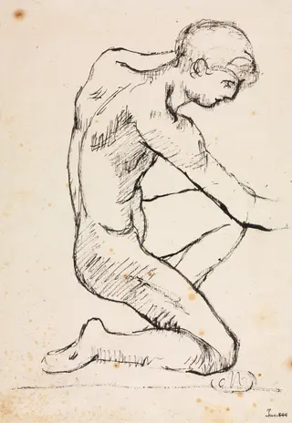 Study of a Male Nude, by Aristide Maillol, 1907