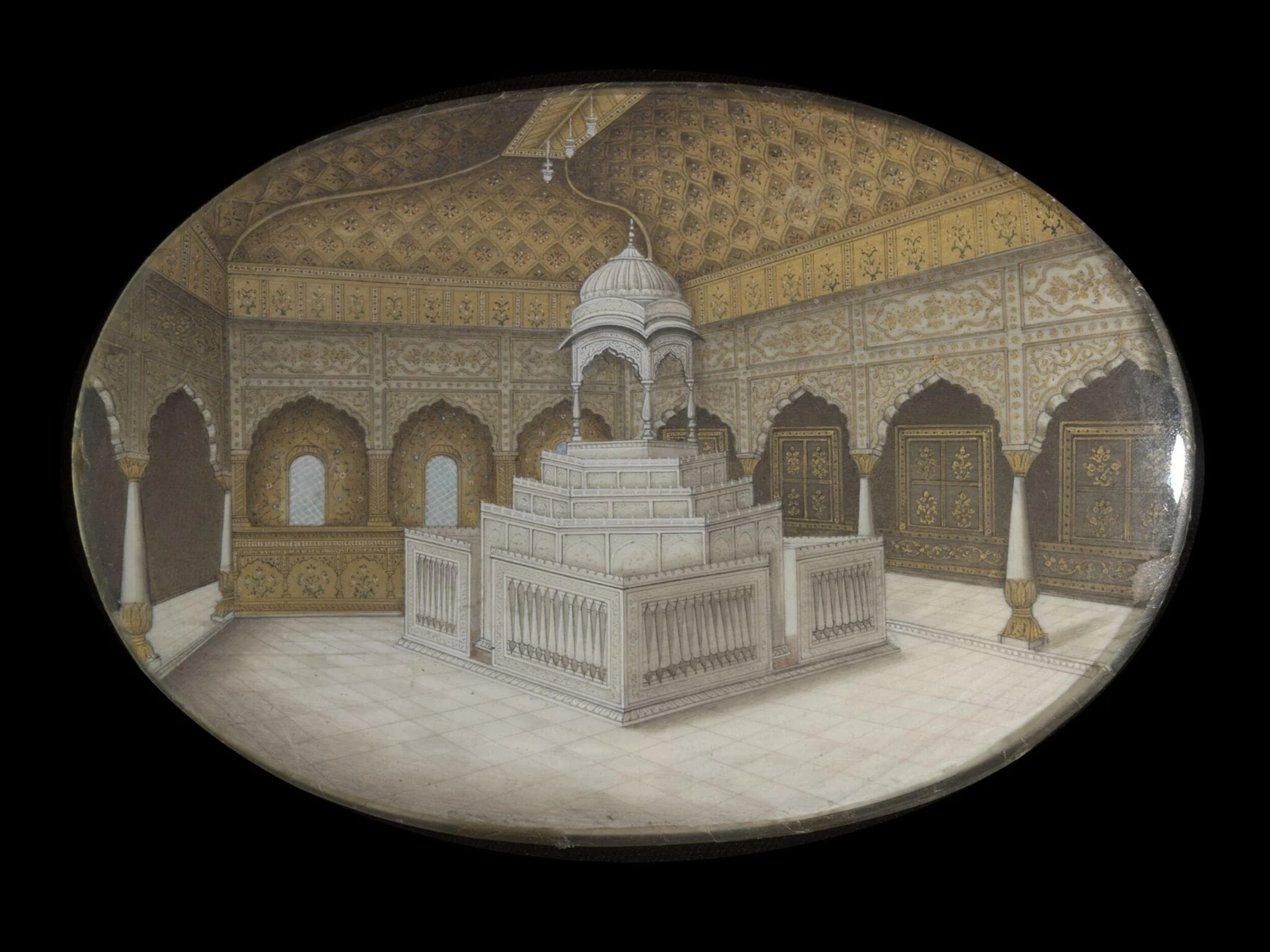 A Mughal tomb., detail