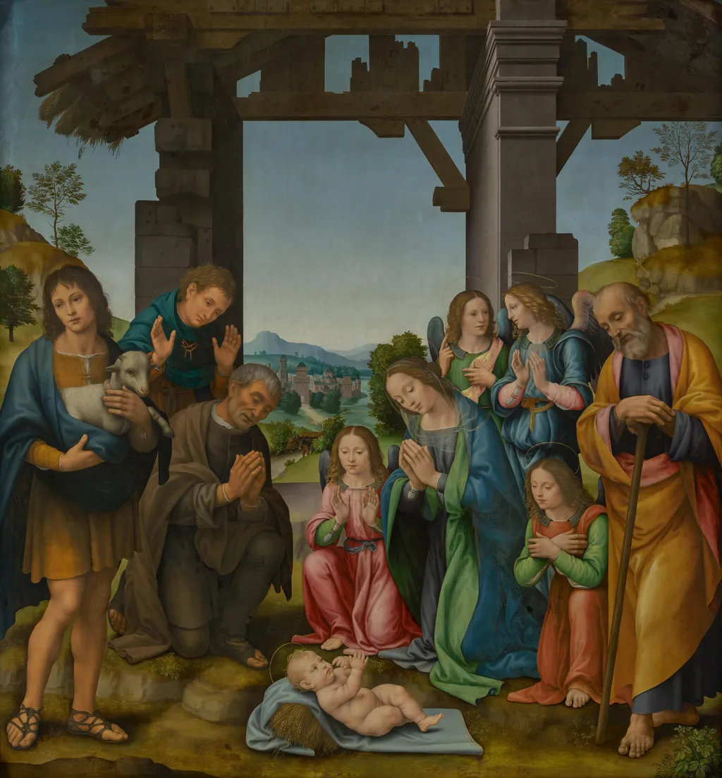 The Worship of the Shepherds, by Giovanni Antonio Sogliani, unspecified, 1515