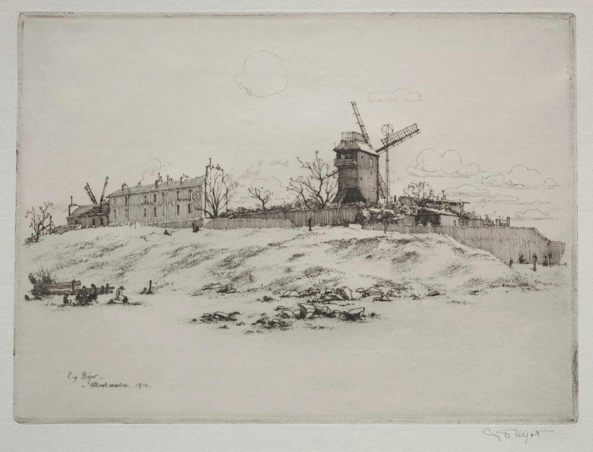 Moulin de la Gallette, Montmartre, detail