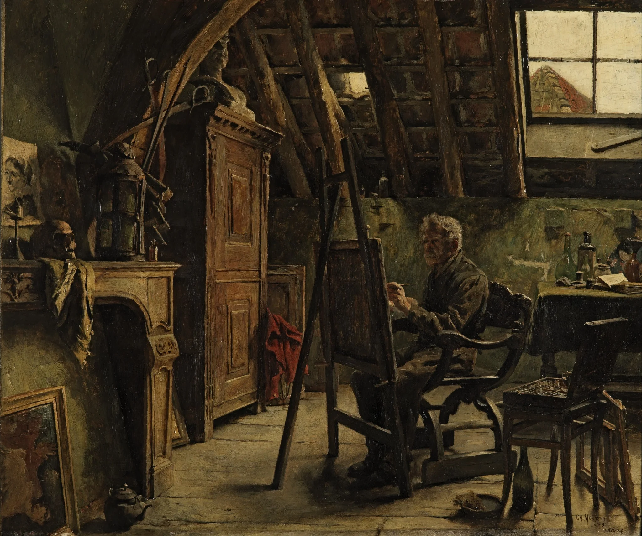 Workshop of a Painter, detail