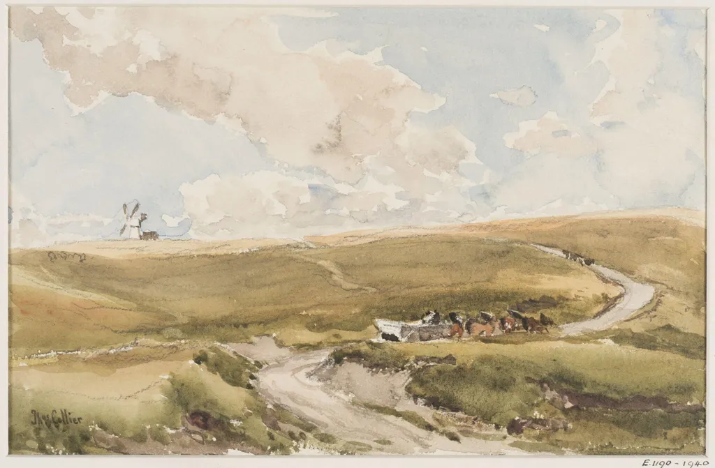 Sussex Downs, by Evert Collier, watercolor