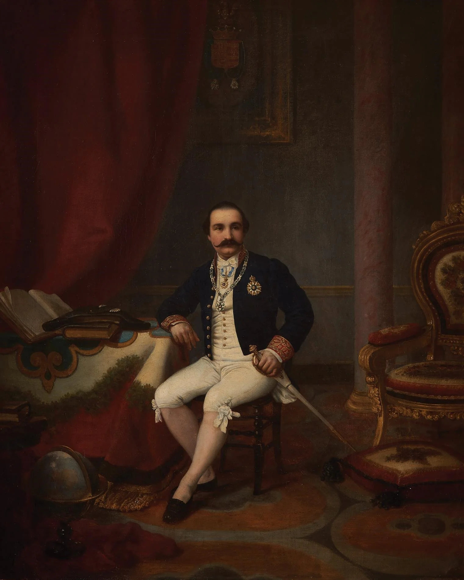 Retrato de Luís Augusto Ferreira de Almeida, detail