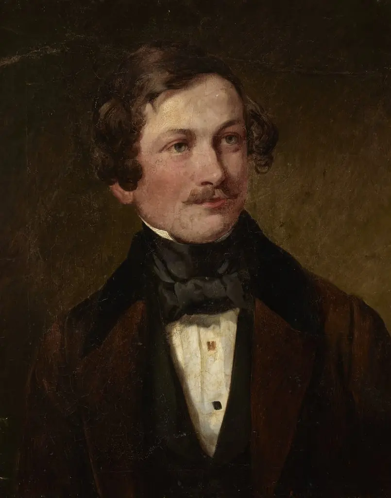 Portrait of Aleksander Titz, by Alojzy Reichan, oil, 1843