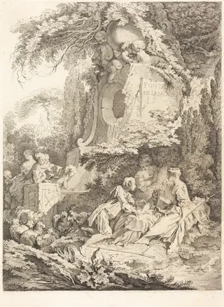 La Fontaine de l'Amour, by Pierre-Alexandre Aveline, 1738