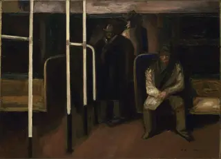 The Subway, by José Clemente Orozco, oil, 1928