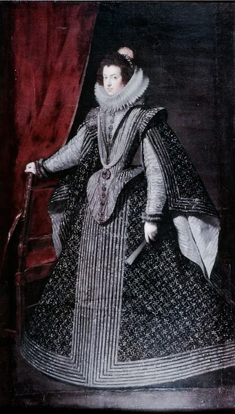 Isabella of Bourbon. First Queen of King Philip IV, detail