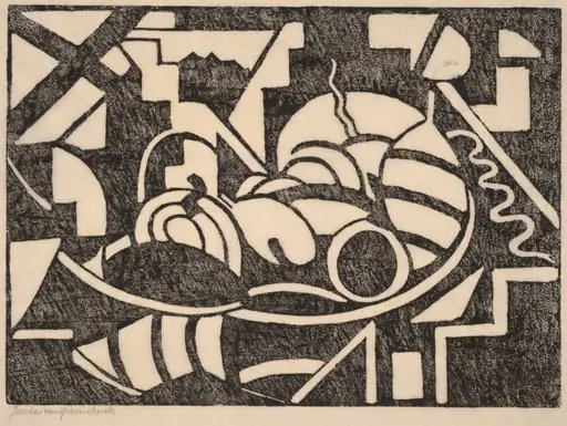 Still Life, by Jacoba van Heemskerck van Beest, ink, 1916