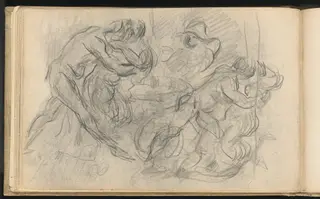 Carnival Scene, by Paul Cézanne, graphite, 1886
