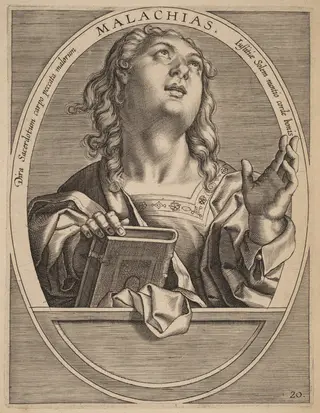 Malachias, by Theodor Galle, ink, 1613