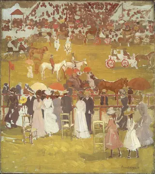 Race Track, by Maurice Prendergast, unspecified, 1898
