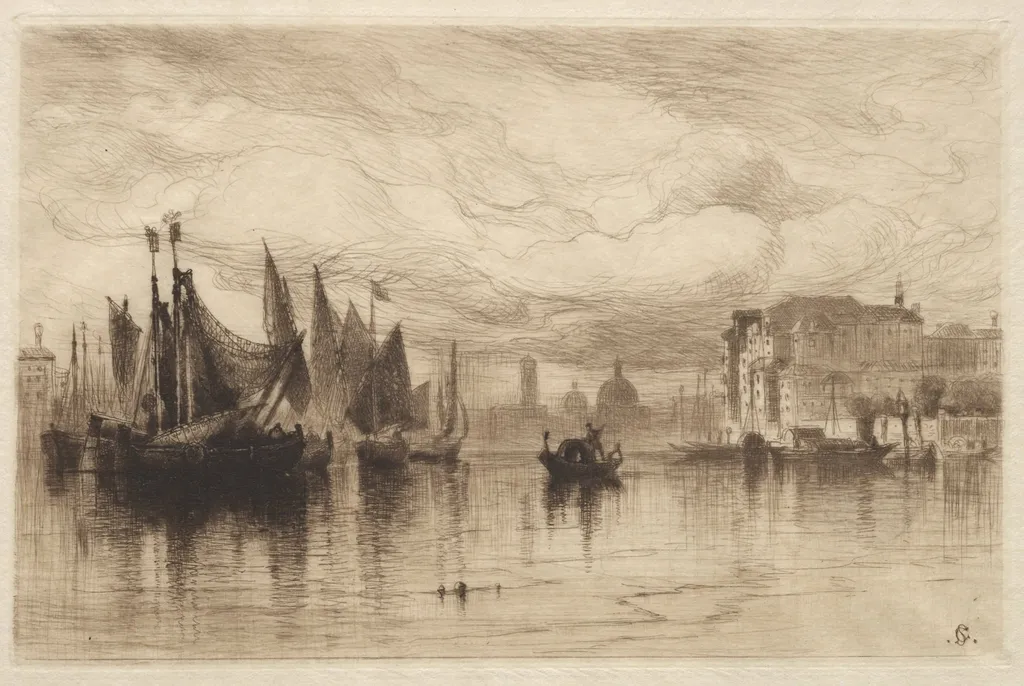A Cloudy Day in Venice, by Samuel Colman, 1881
