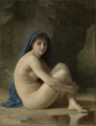 Seated Nude, by William Adolphe Bouguereau, oil, 1892