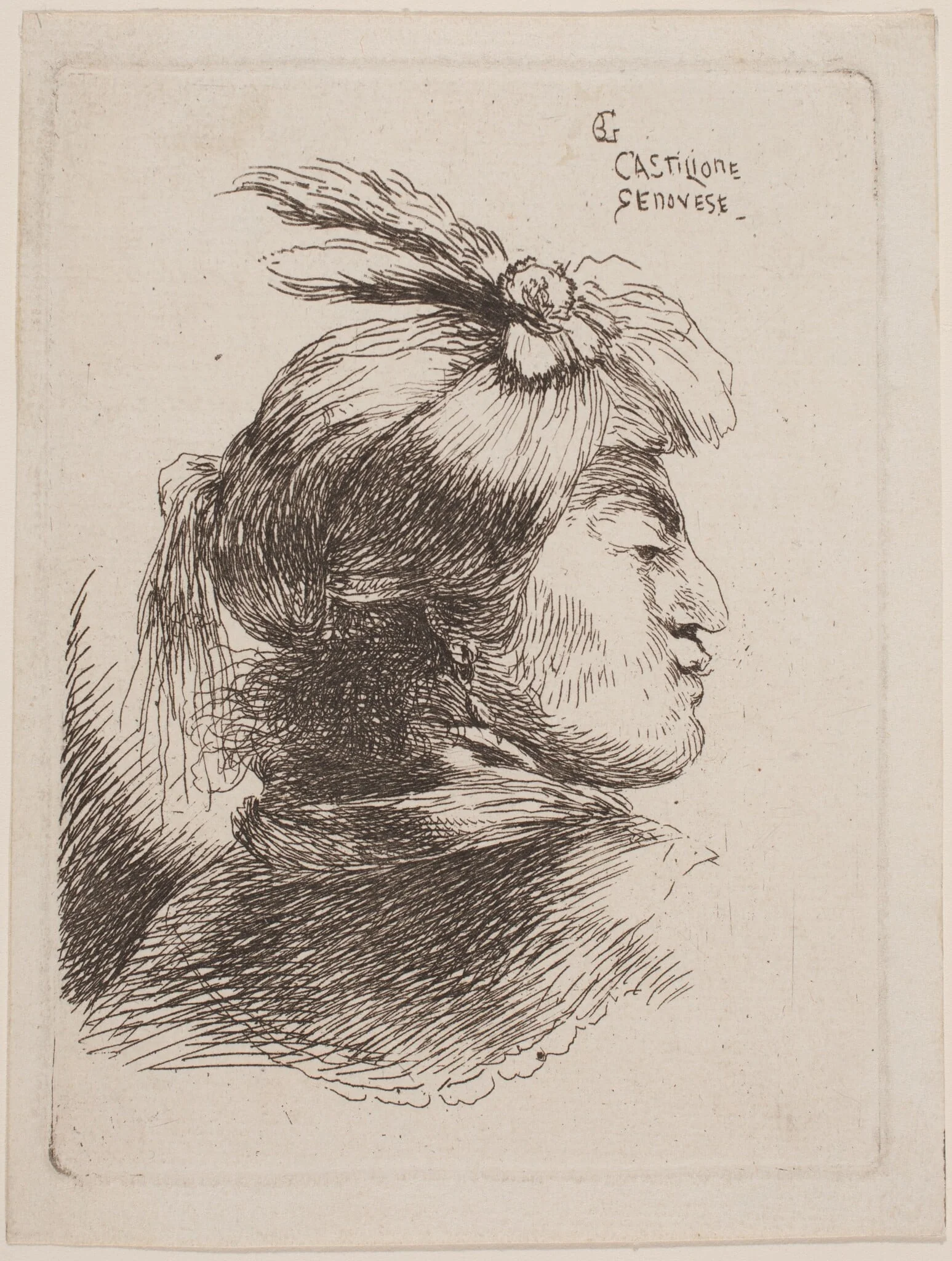 Small Oriental Head, detail