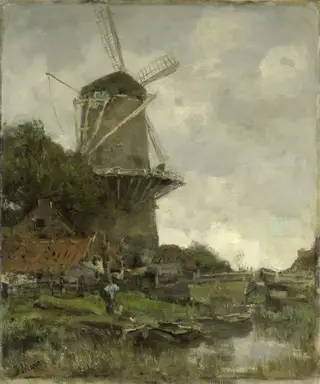 The Windmill, by Jacob Maris, oil, 1890