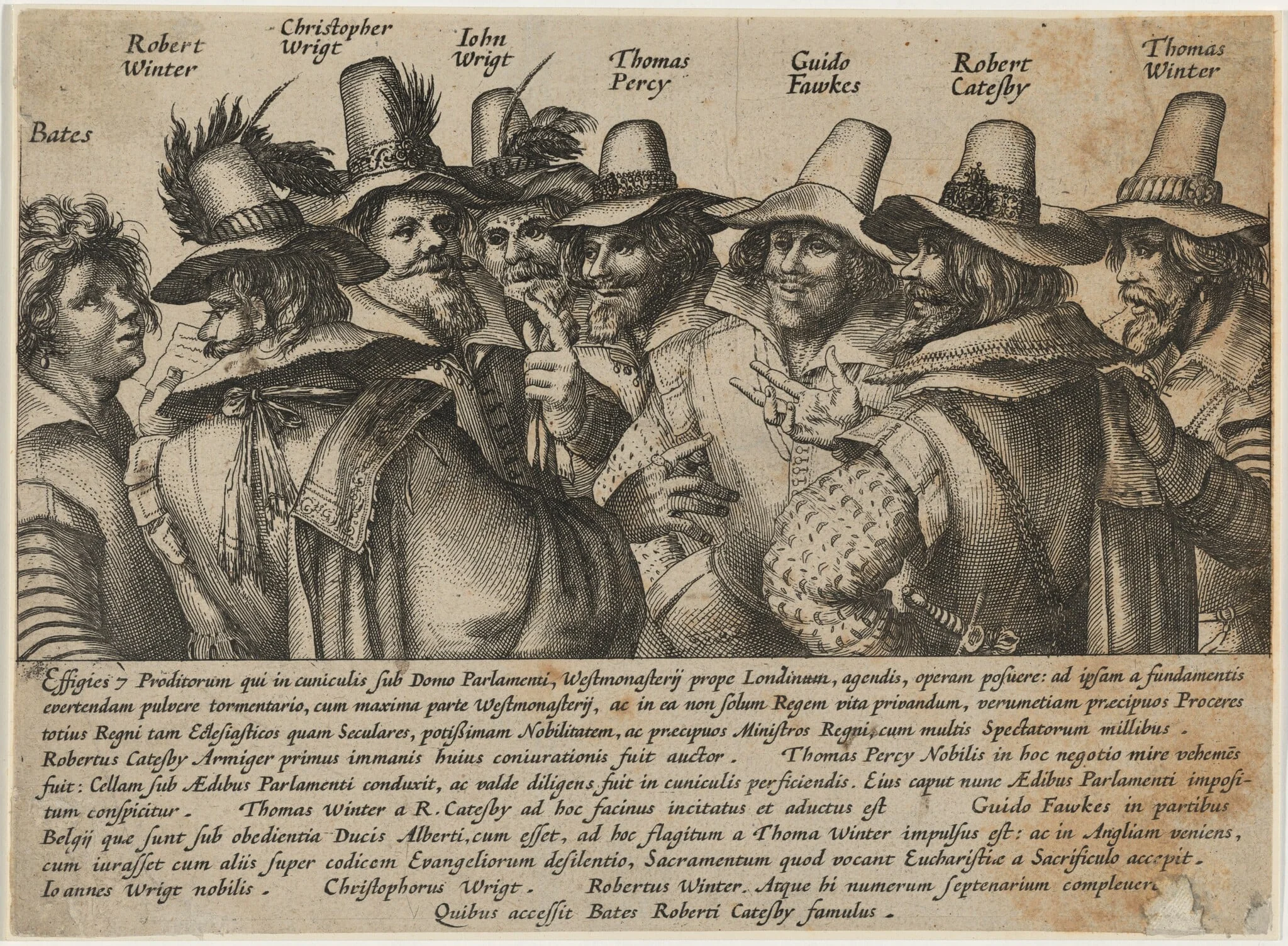 Gunpowder Plot Conspirators, detail