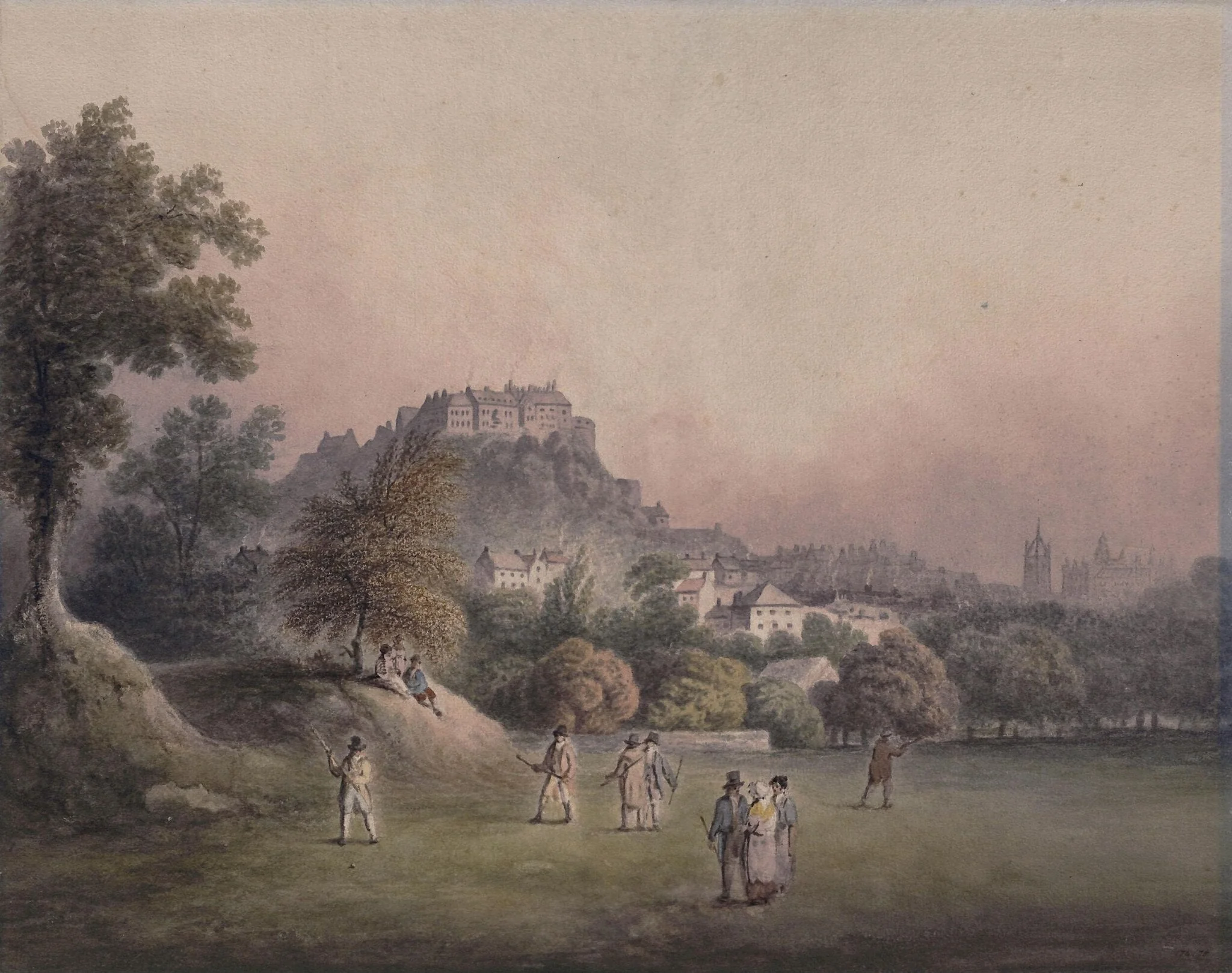 Edinburgh from Bruntsfield Links, detail