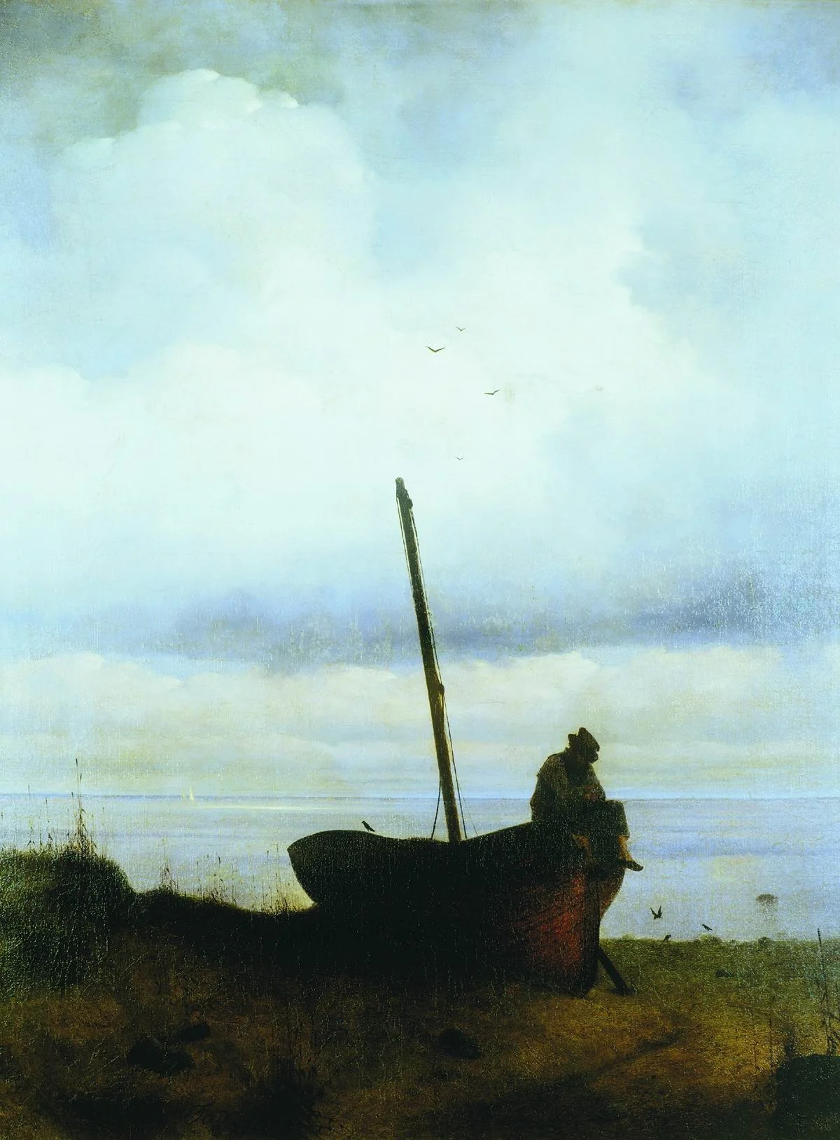 View to the sea coast near St. Petersburg, detail