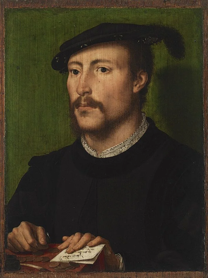 Portrait of a man, detail