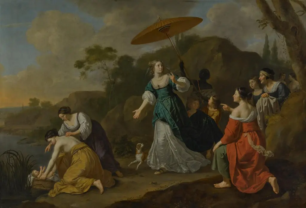 Finding of Moses, by Jan van Bijlert, paint, 1640