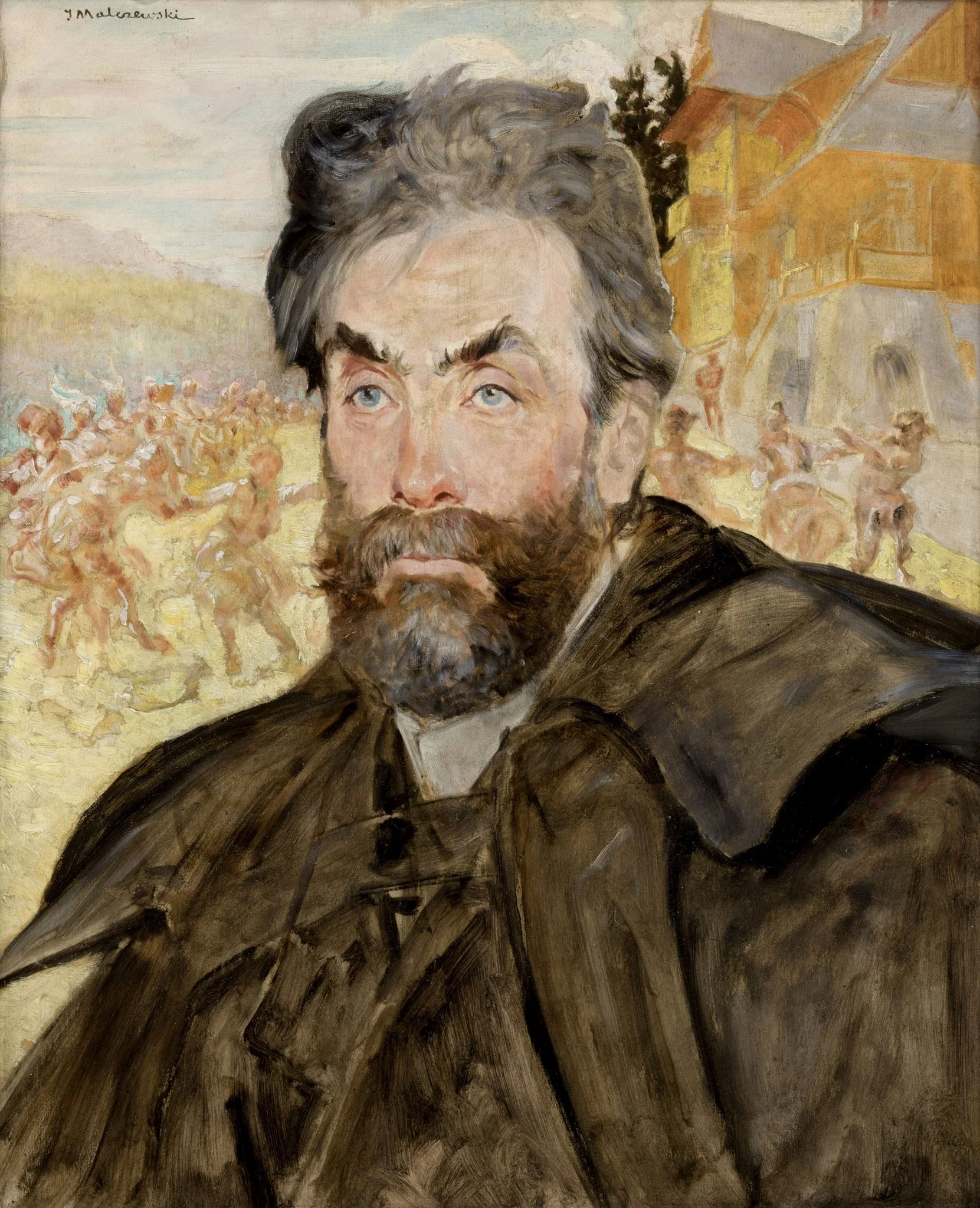 Portrait of Stanisław Witkiewicz, detail