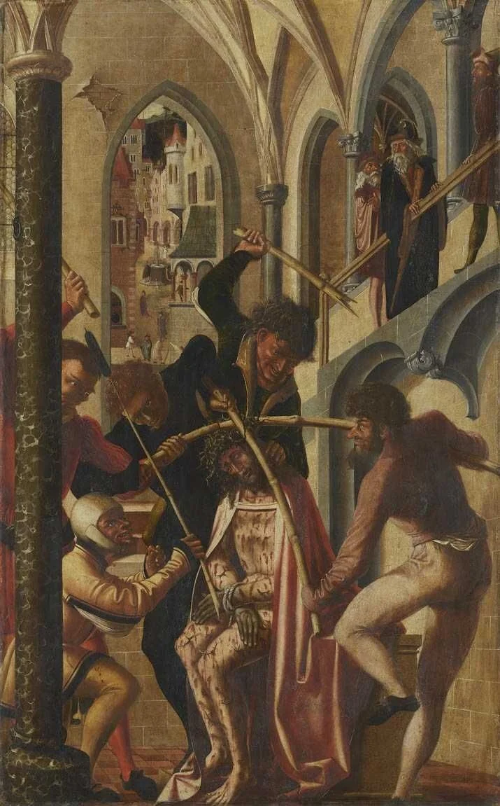 Jakobus-Stephanus-Altar: Dornenkrönung Christi, detail