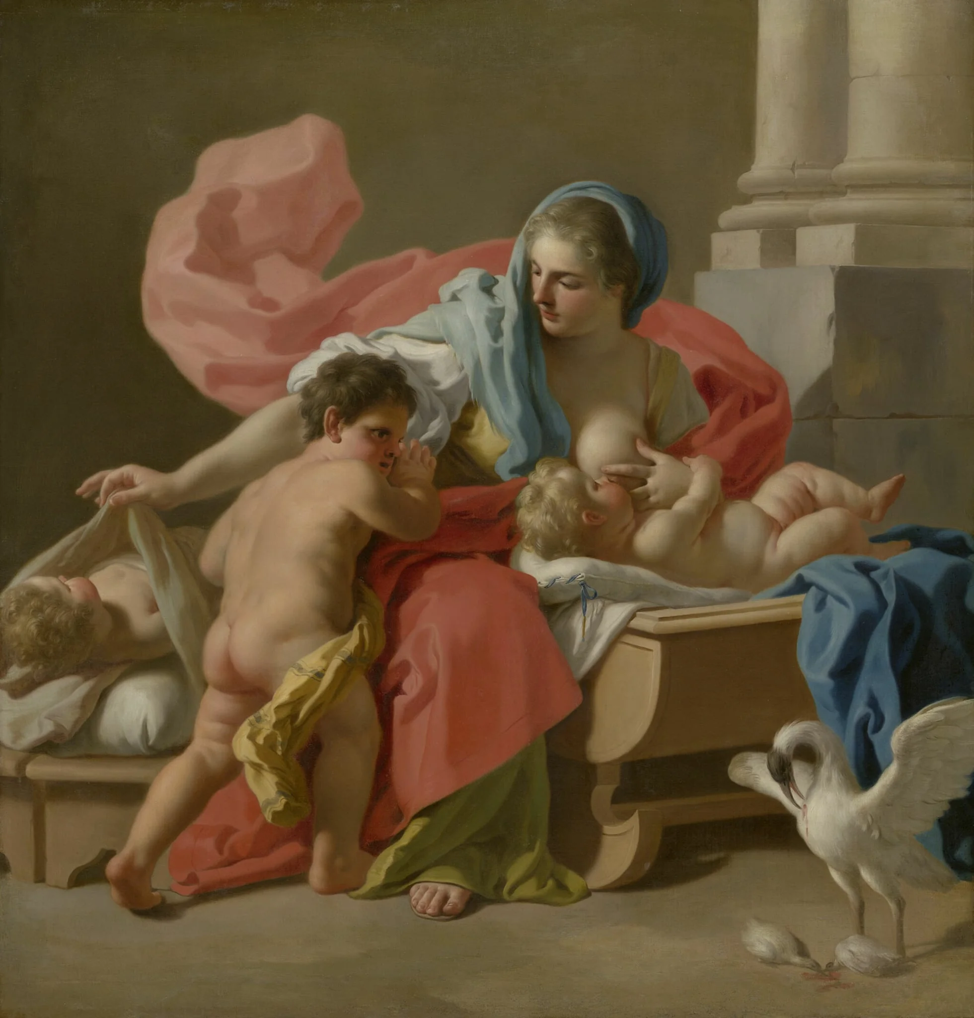 Allegory of Charity, detail