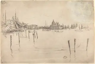 Venice, by James McNeill Whistler, ink, 1880