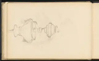 Kerosene Lamp, by Paul Cézanne, graphite, 1880