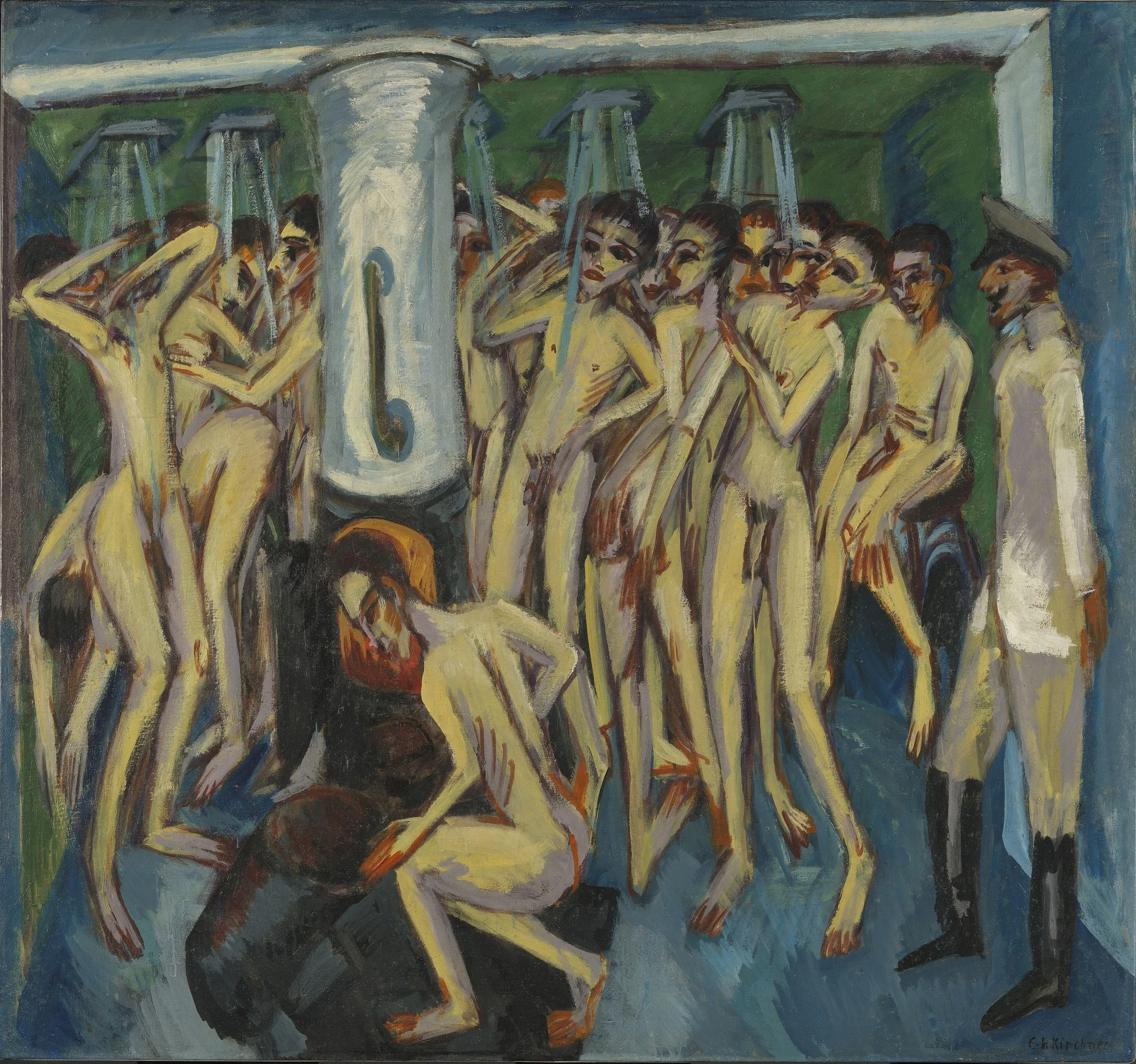 Artillerymen in the Shower, detail