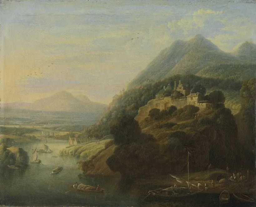 River Landscape, detail
