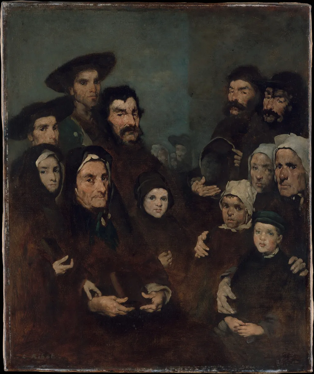 Breton Fishermen and Their Families, by Augustin Théodule Ribot, oil, 1875