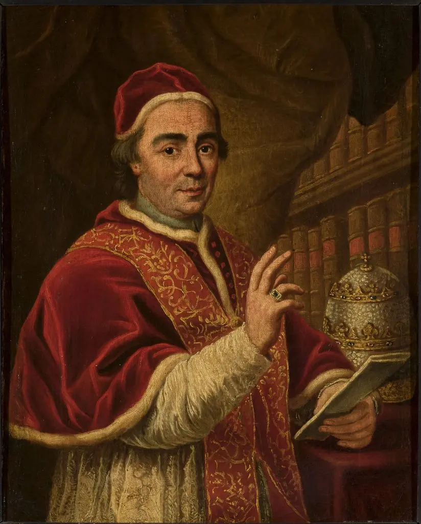 Portrait of pope Clement XIII, by Anton Raphael Mengs, oil, 1775
