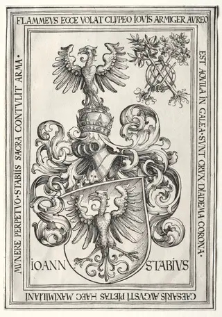 Coat of Arms of Johann Stabius, by Wolf Traut, 1500