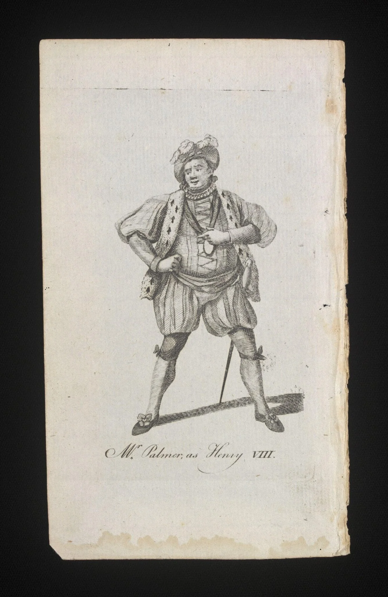Mr Palmer as Henry VIII, detail